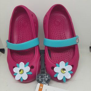 Crocs Kids' Girls Keeley Charm Flat Mary Jane